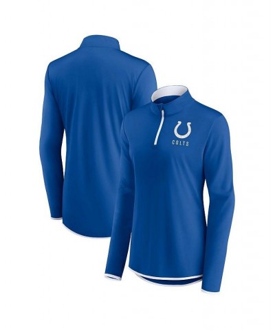 Women's Branded Royal Indianapolis Colts Worth the Drive Quarter-Zip Top Royal $37.79 Tops