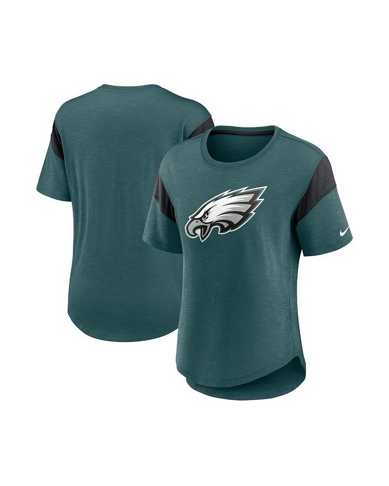 Women's Heather Midnight Green Philadelphia Eagles Primary Logo Fashion Top Heather Midnight Green $23.00 Tops