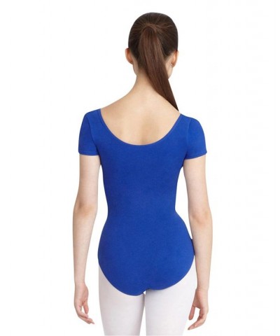 Short Sleeve Leotard Royal $20.36 Tops