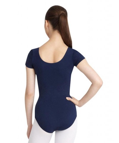 Short Sleeve Leotard Royal $20.36 Tops