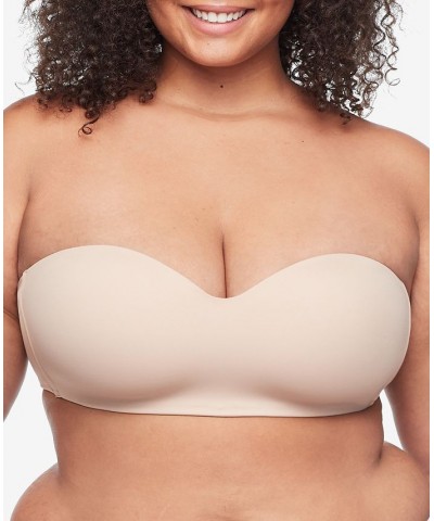 Warners Easy Does It Easy Size Lightly Lined Wireless Strapless Bra RY0161A Brown $33.60 Bras