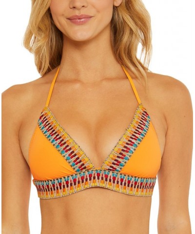 Women's Fiesta Triangle Bikini Top Orangeburst $47.94 Swimsuits