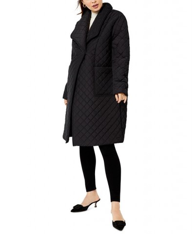 Quilted Puffer Maternity Jacket Black $77.28 Jackets