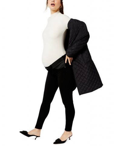 Quilted Puffer Maternity Jacket Black $77.28 Jackets