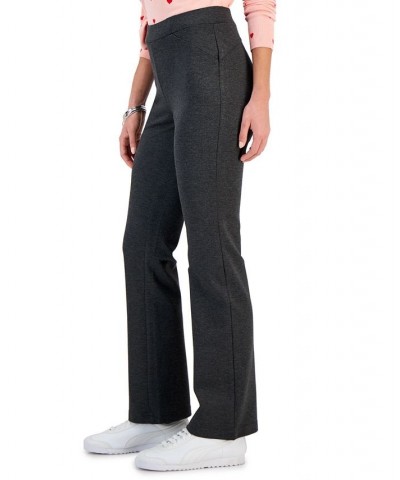 Petite Ponté-Knit Bootcut Pants Gray $16.33 Pants