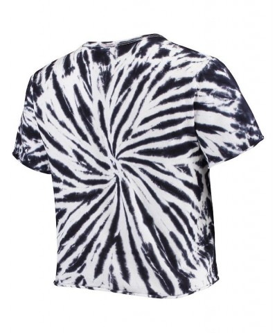 Women's Black LAFC Tie-Dye Crop T-shirt Black $23.52 Tops