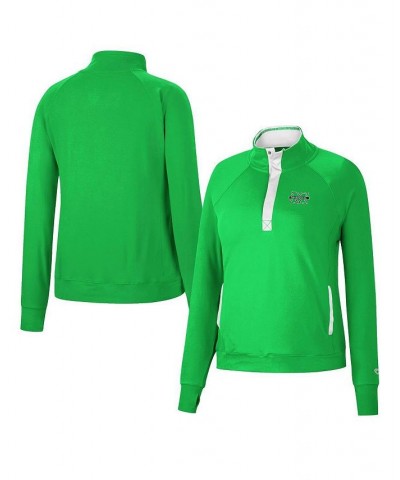 Women's Kelly Green Marshall Thundering Herd Kipling Raglan Quarter-Snap Top Kelly Green $28.04 Tops