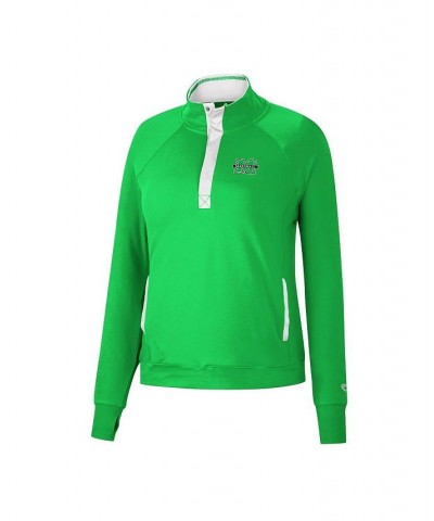 Women's Kelly Green Marshall Thundering Herd Kipling Raglan Quarter-Snap Top Kelly Green $28.04 Tops