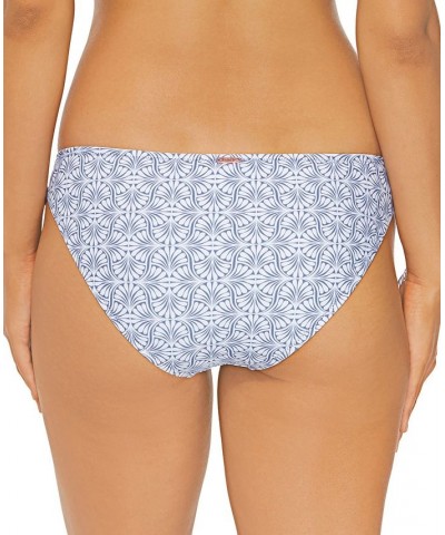 Juniors' Sweet Side Tie-Side Bikini Bottoms Blue/White $19.32 Swimsuits