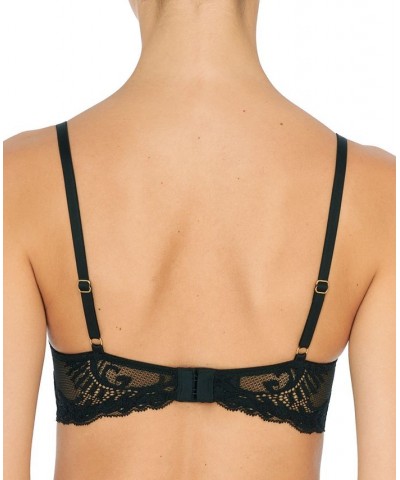 Feathers Contour Plunge Lace-Trim Bra 730023 Black $29.79 Bras