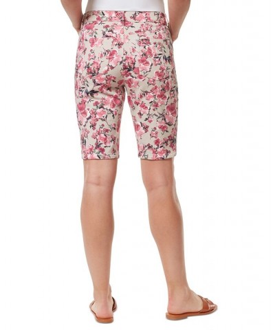 Women's Amanda High-Rise 11" Denim Bermuda Shorts Windblown Floral Stonewood $15.89 Shorts