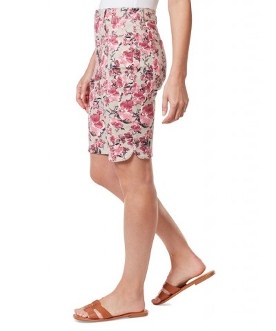 Women's Amanda High-Rise 11" Denim Bermuda Shorts Windblown Floral Stonewood $15.89 Shorts