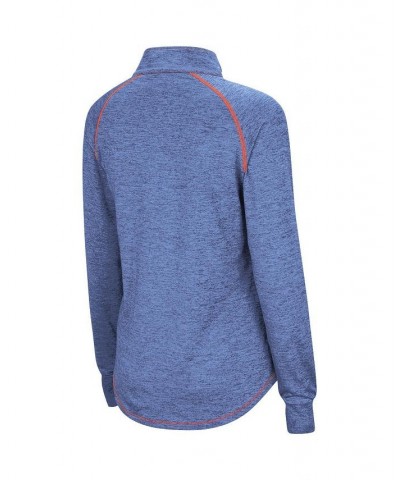 Women's Royal Boise State Broncos Bikram Quarter-Zip Pullover Jacket Blue $28.59 Jackets