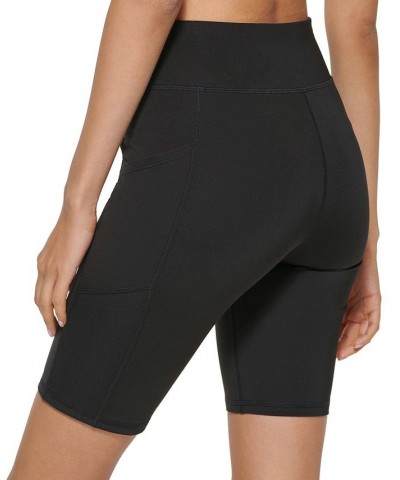 Women's High-Rise Compression Bike Shorts Black $15.64 Shorts