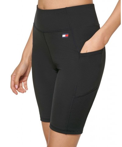 Women's High-Rise Compression Bike Shorts Black $15.64 Shorts