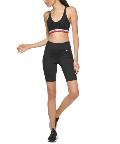 Women's High-Rise Compression Bike Shorts Black $15.64 Shorts