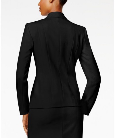 Petite Crepe One-Button Blazer Black $42.51 Jackets