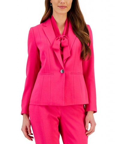 Petite Crepe One-Button Blazer Black $42.51 Jackets