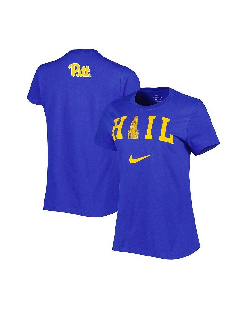 Women's Royal Pitt Panthers Hail Pitt T-shirt Royal $16.80 Tops