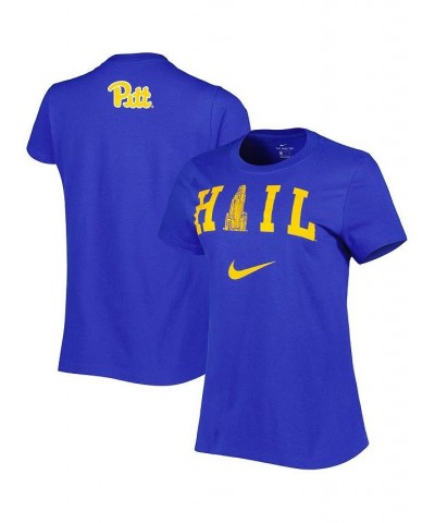 Women's Royal Pitt Panthers Hail Pitt T-shirt Royal $16.80 Tops