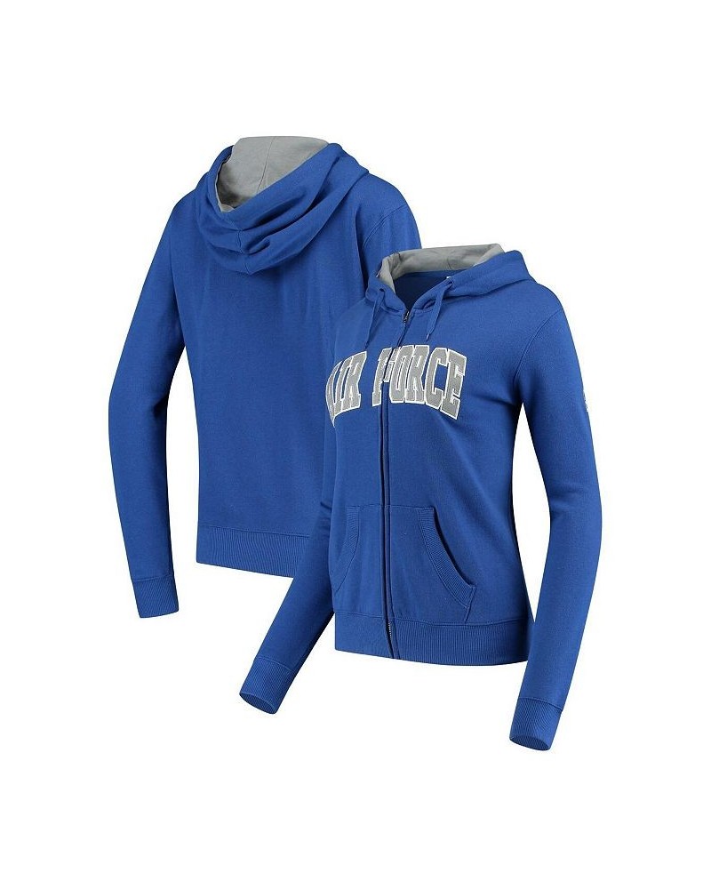 Women's Stadium Athletic Royal Air Force Falcons Arched Name Full-Zip Hoodie Royal $33.79 Sweatshirts