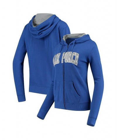 Women's Stadium Athletic Royal Air Force Falcons Arched Name Full-Zip Hoodie Royal $33.79 Sweatshirts