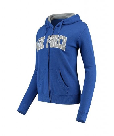 Women's Stadium Athletic Royal Air Force Falcons Arched Name Full-Zip Hoodie Royal $33.79 Sweatshirts