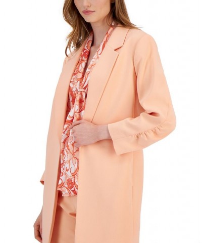 Women's ASL Blazer Blouse and Pants Peach $48.05 Pants