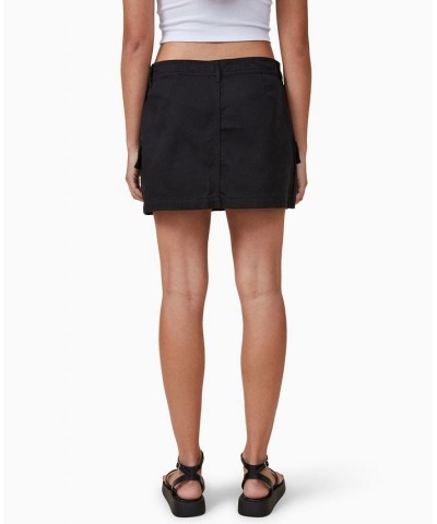 Women's Bobbie Cargo Mini Skirt Black $23.10 Skirts