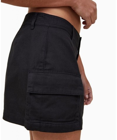 Women's Bobbie Cargo Mini Skirt Black $23.10 Skirts