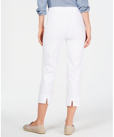 Women's Chelsea Pull-On Tummy-Control Capris White $17.09 Pants