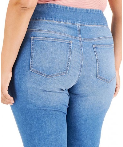 Plus Size Mid-Rise Pull On Boot-Cut Jeans Danika $20.29 Jeans