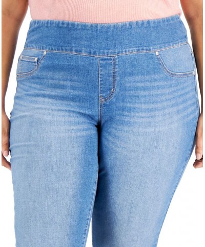 Plus Size Mid-Rise Pull On Boot-Cut Jeans Danika $20.29 Jeans