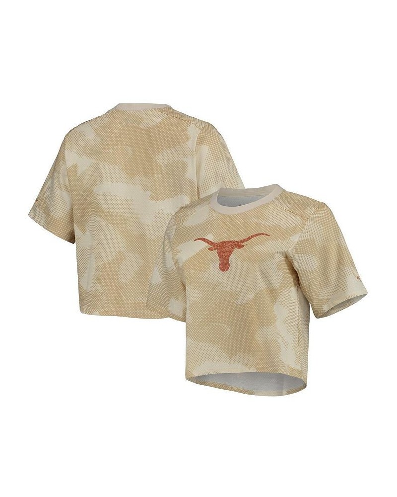 Women's White and Tan Texas Longhorns Park Camo Boxy T-shirt White, Tan $27.99 T-Shirts