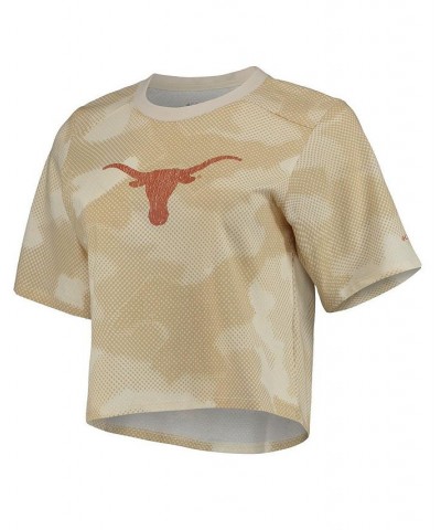 Women's White and Tan Texas Longhorns Park Camo Boxy T-shirt White, Tan $27.99 T-Shirts