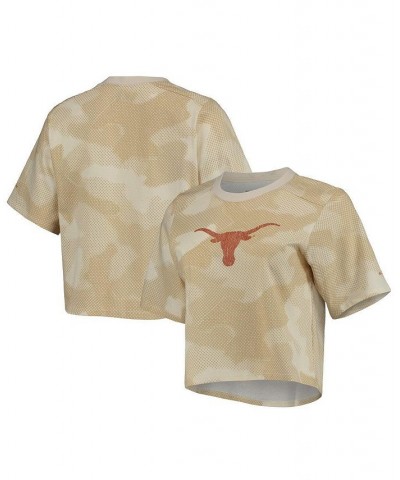 Women's White and Tan Texas Longhorns Park Camo Boxy T-shirt White, Tan $27.99 T-Shirts