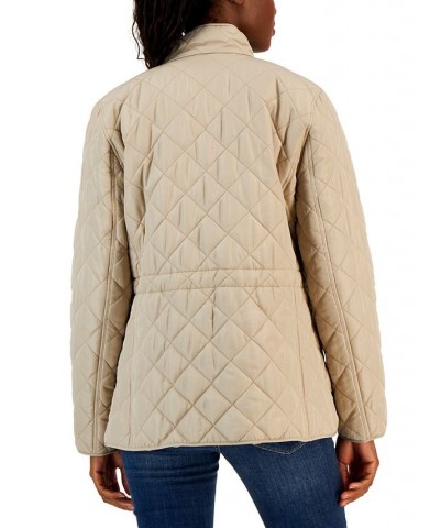 Women's Quilted 4-Pocket Collared Jacket Sedona Dust $29.49 Jackets