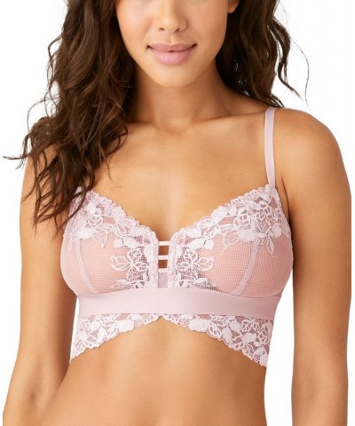 Women's Opening Act Lacey Sheer Lingerie Bralette 910227 Pink $19.68 Bras