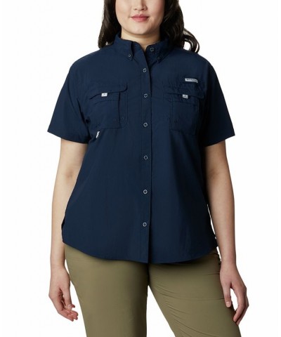 Plus Size Bahama Shirt Blue $34.80 Tops