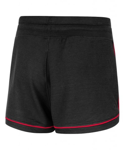 Women's Black Wisconsin Badgers Lil Sebastian Tri-Blend Shorts Black $18.48 Shorts