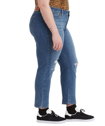 Trendy Plus Size Boyfriend Jeans Lapis Holiday $32.20 Jeans