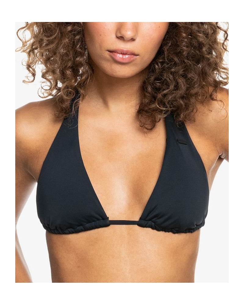 Juniors' Beach Classics Tiki Bikini Top Black $27.50 Swimsuits