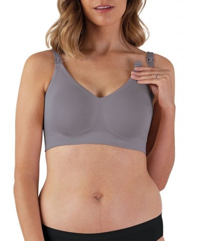 Women's Body Silk Seamless Nursing Bra Gray $21.67 Bras