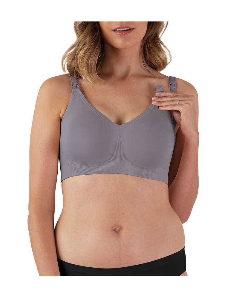 Women's Body Silk Seamless Nursing Bra Gray $21.67 Bras