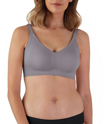 Women's Body Silk Seamless Nursing Bra Gray $21.67 Bras