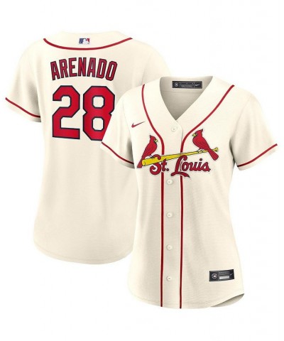 Women's Nolan Arenado Cream St. Louis Cardinals Alternate Replica Player Jersey Cream $71.05 Jersey