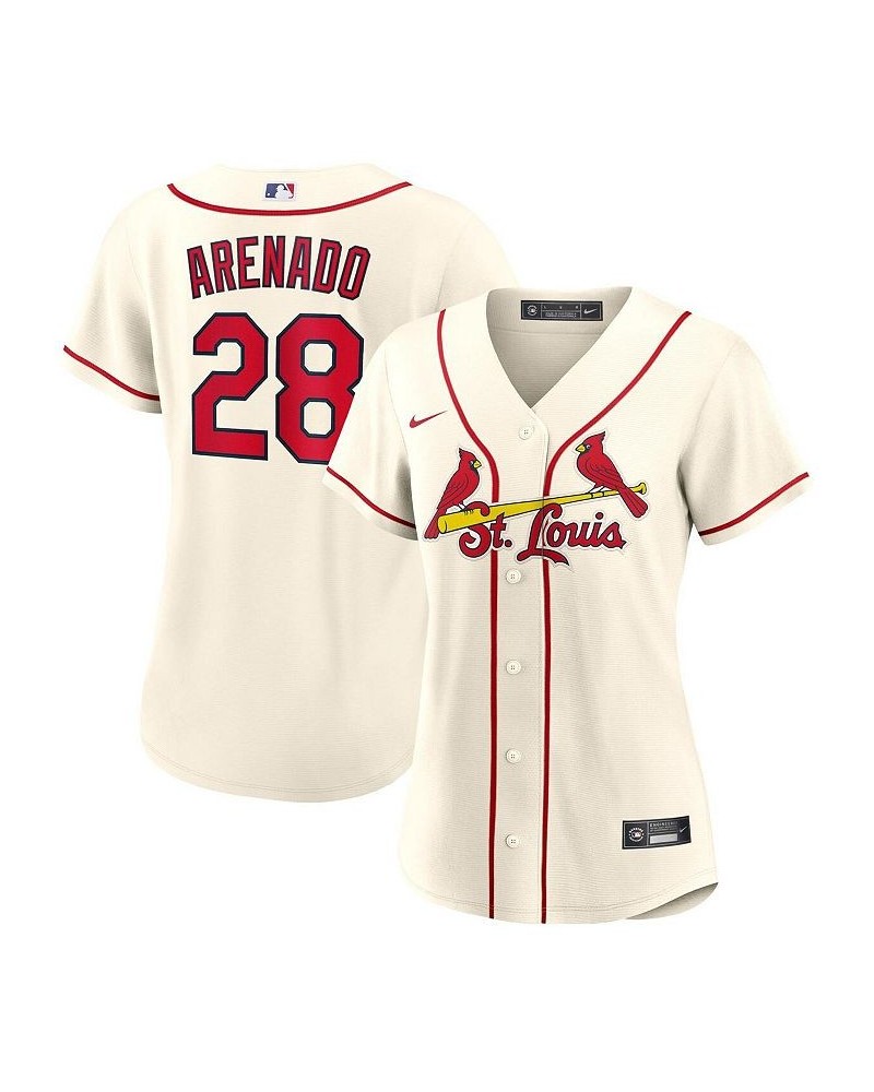 Women's Nolan Arenado Cream St. Louis Cardinals Alternate Replica Player Jersey Cream $71.05 Jersey