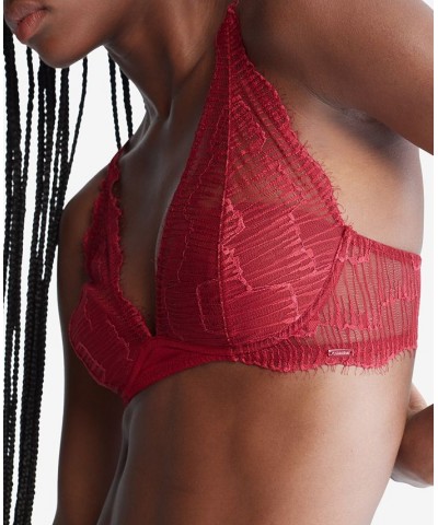 Women's Linear Lace Lightly Lined Triangle Bra QF6951 Red Carpet $22.47 Bras