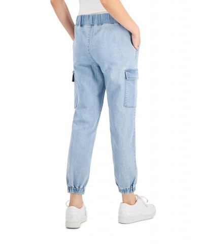 Juniors' Utility Jogger Pants Medium Wash $11.60 Jeans