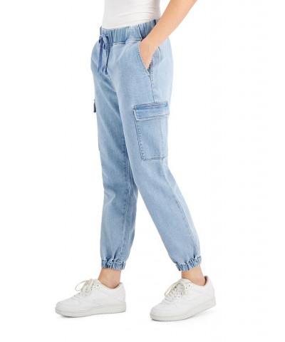 Juniors' Utility Jogger Pants Medium Wash $11.60 Jeans